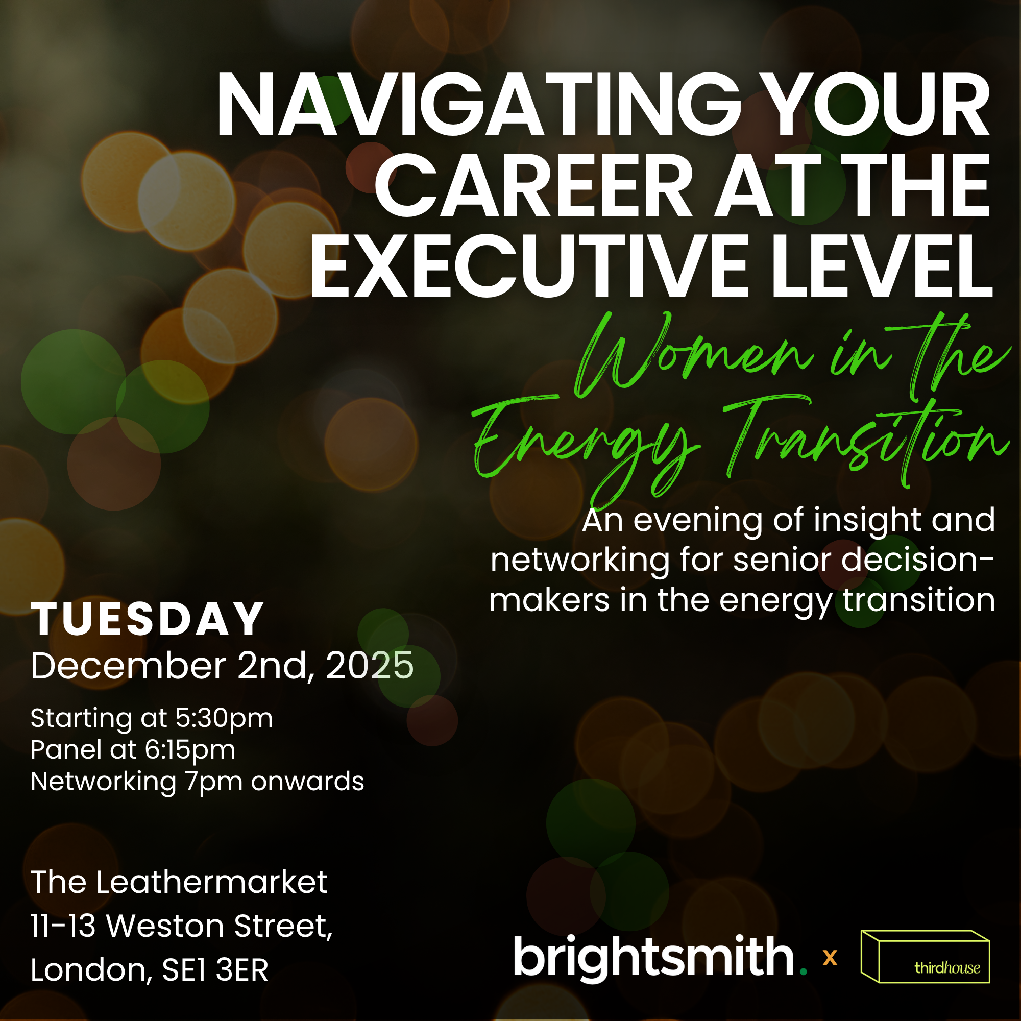 Women in Energy panel event