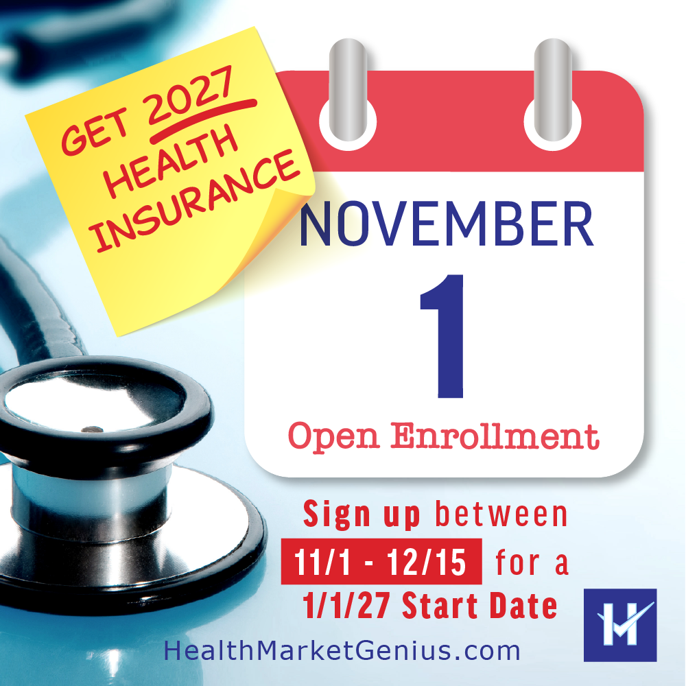 ACA Health Insurance Plan Open Enrollment starts November 1st 2027