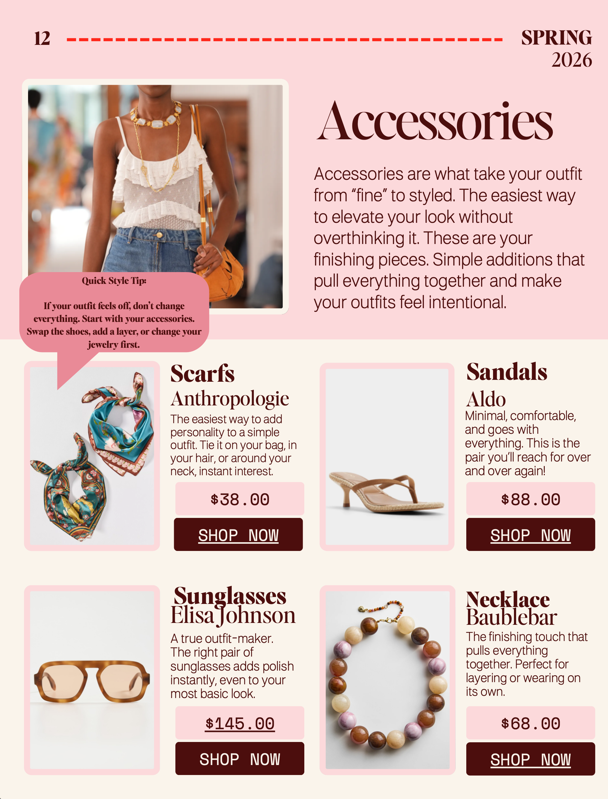 Spring Style Playbook inside pages