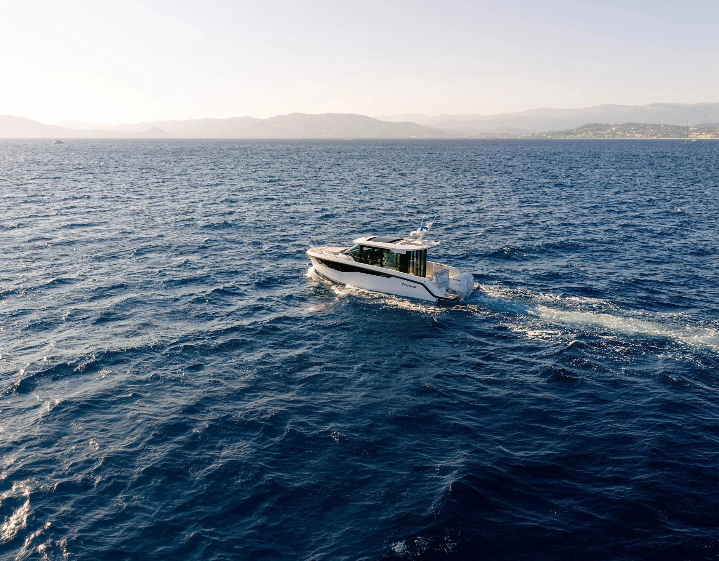 Marine vessel on the water
