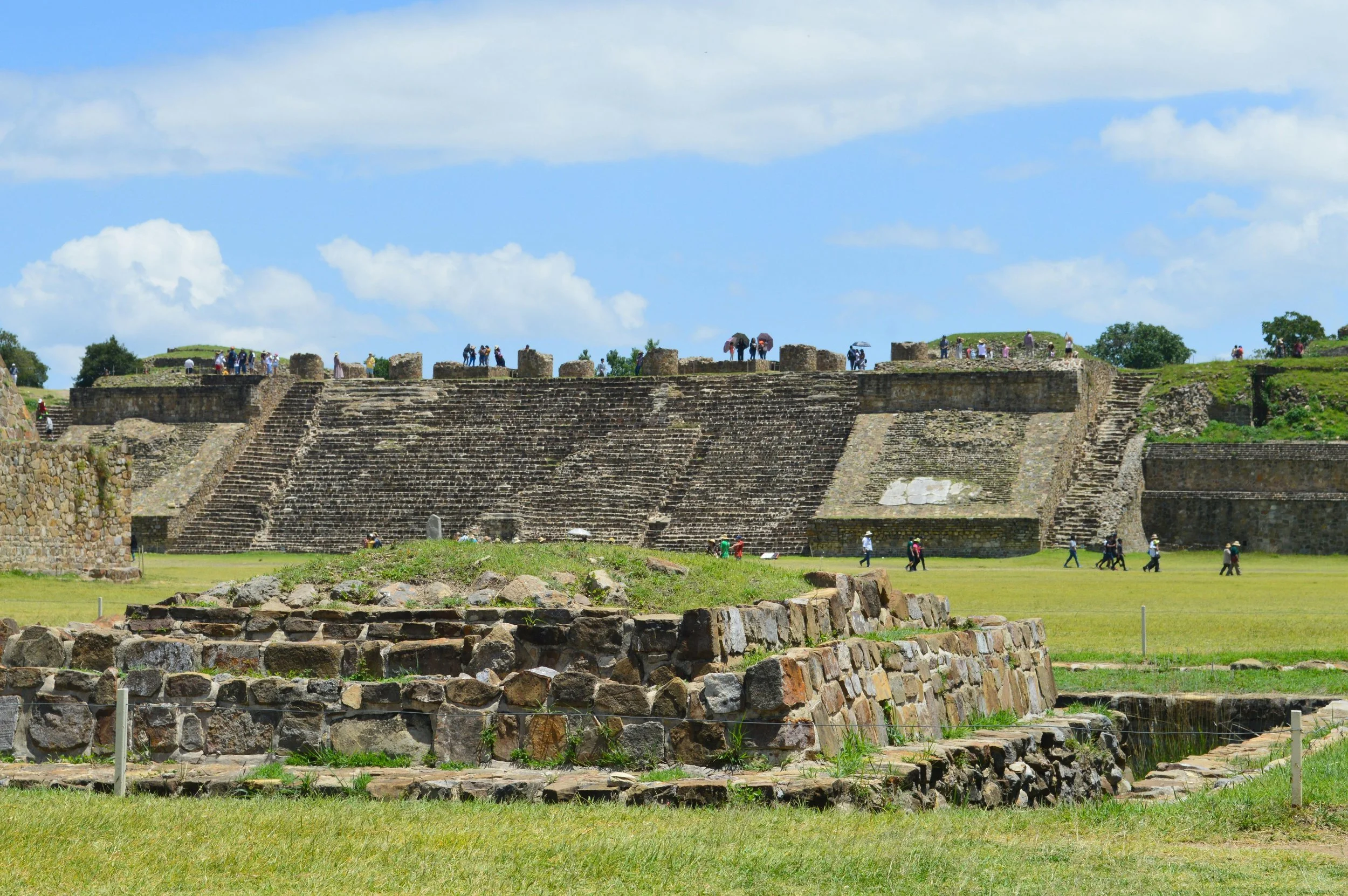 Ancient Zapotec ruins at Monte Albán