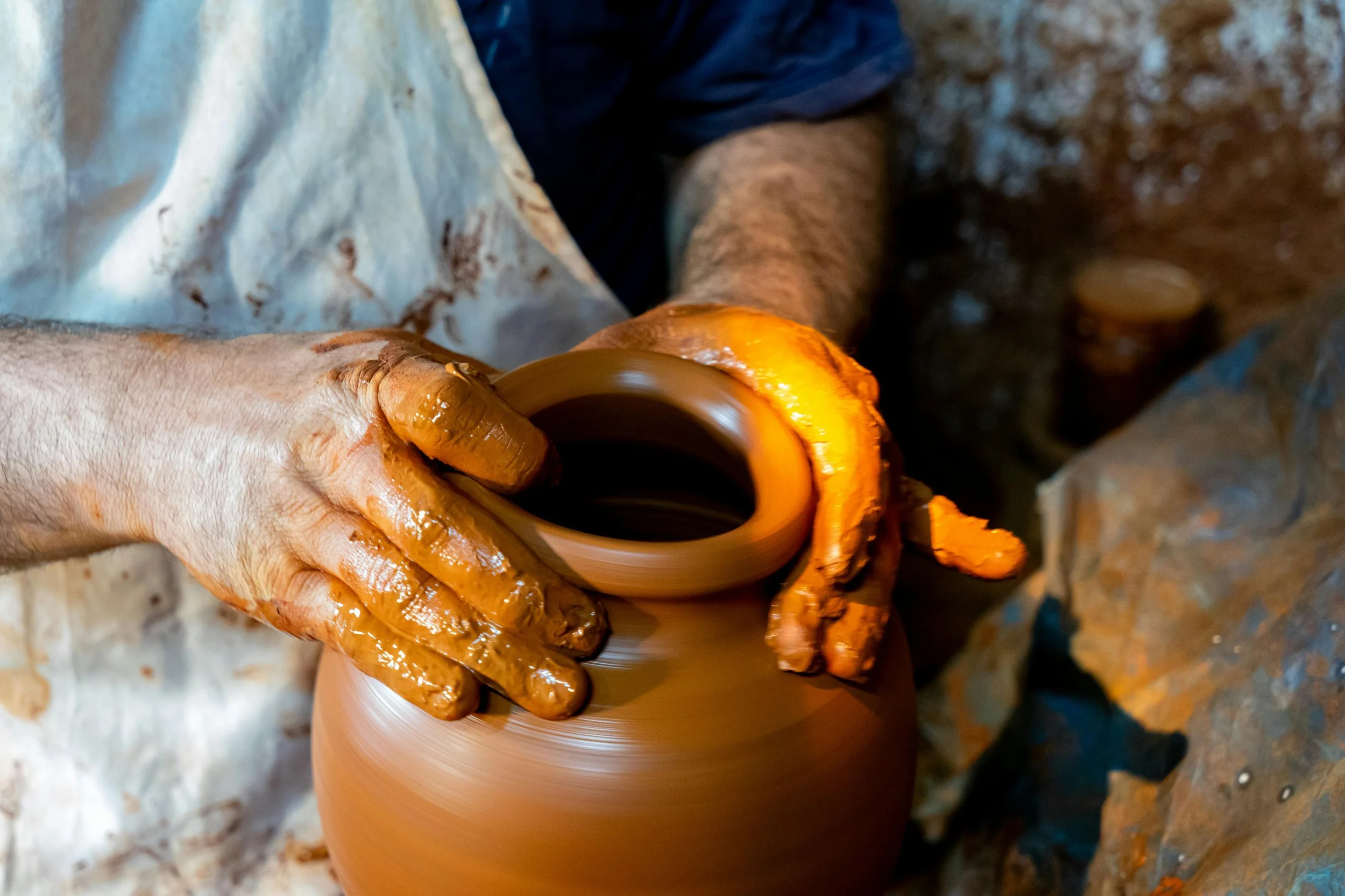 Red clay pottery and beeswax candle workshop