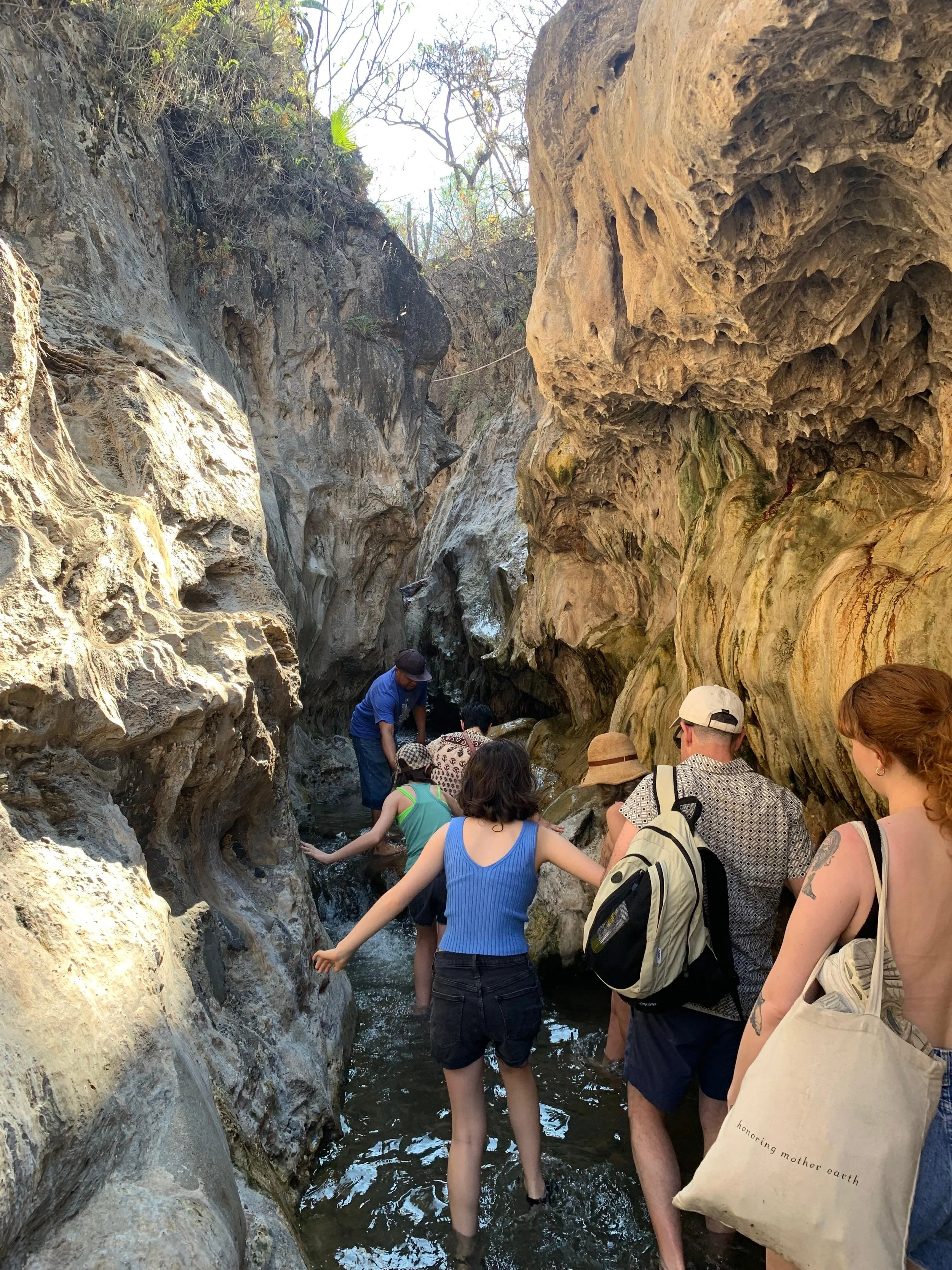 Mineral-rich canyon at Las Salinas Oaxaca