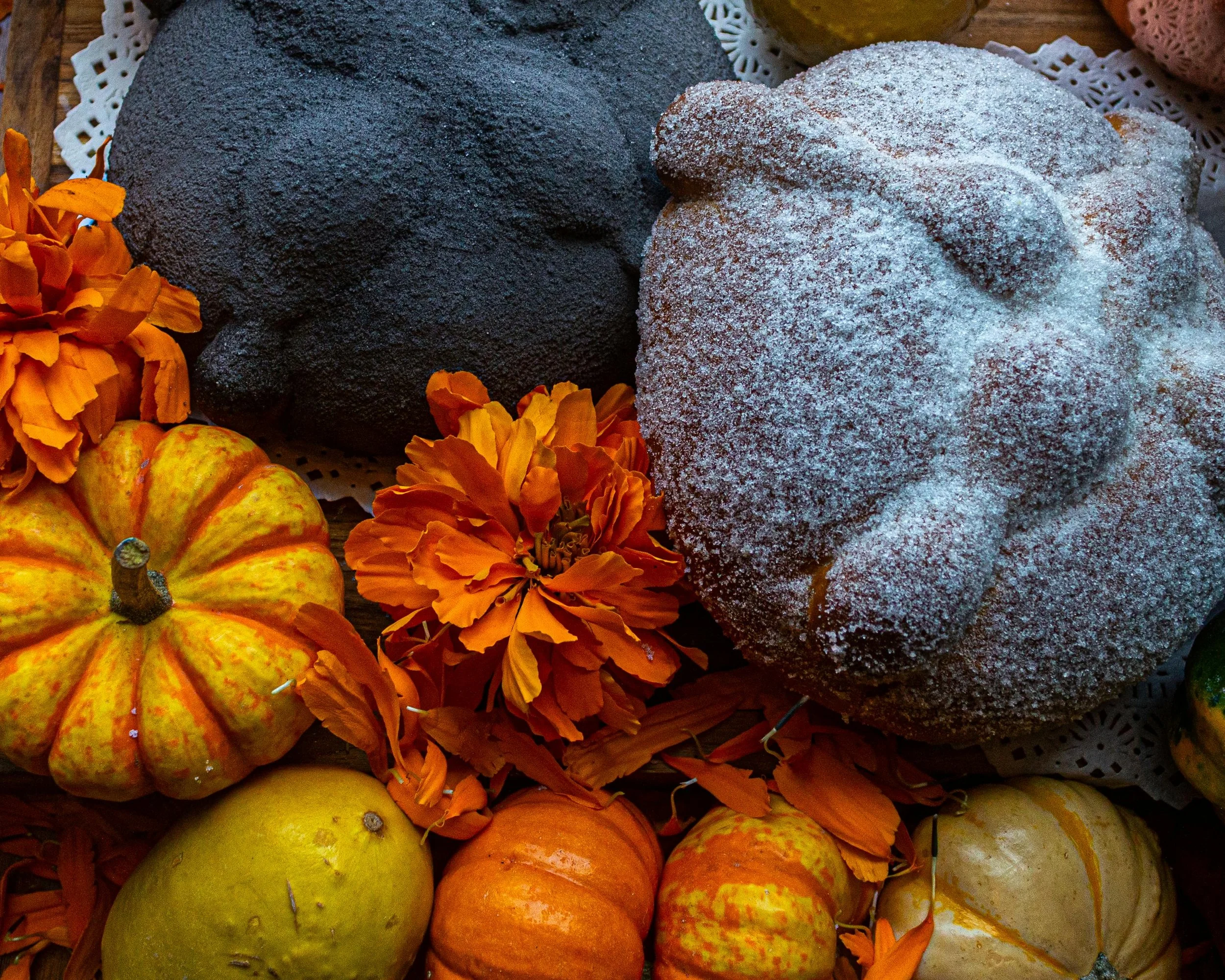 Traditional bread and Day of the Dead offerings in Oaxaca