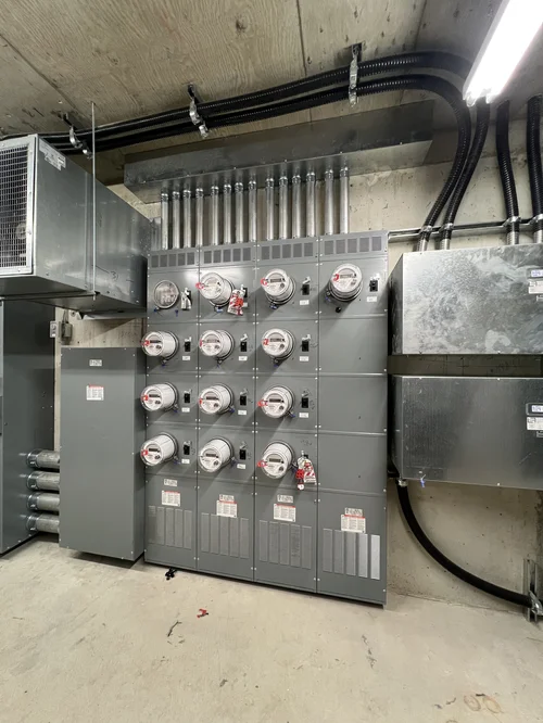 Commercial switchgear installation