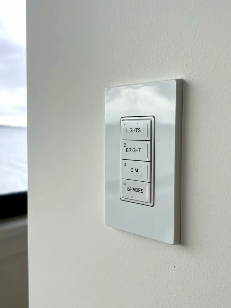 Custom lighting in a home Royle West wired