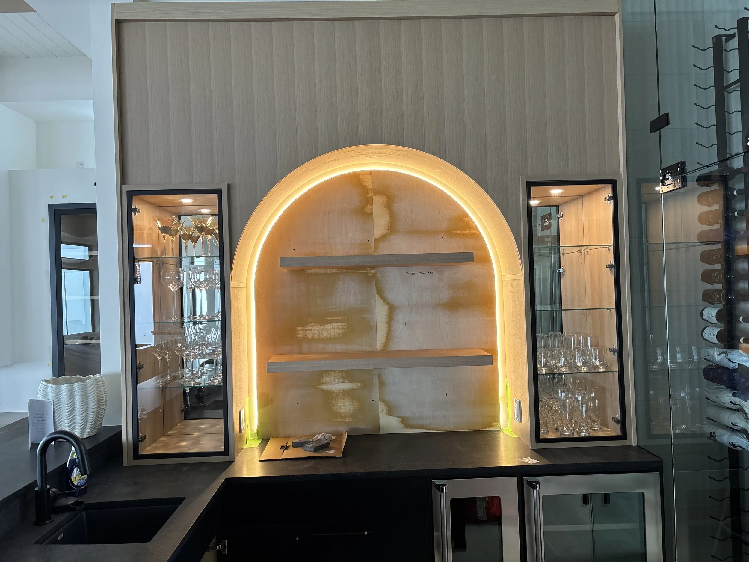Custom Bar Arch LED accent lighting