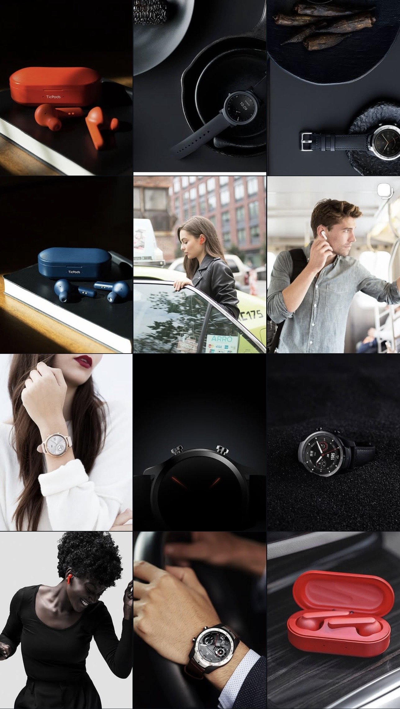 Mobvoi Instagram editorial grid