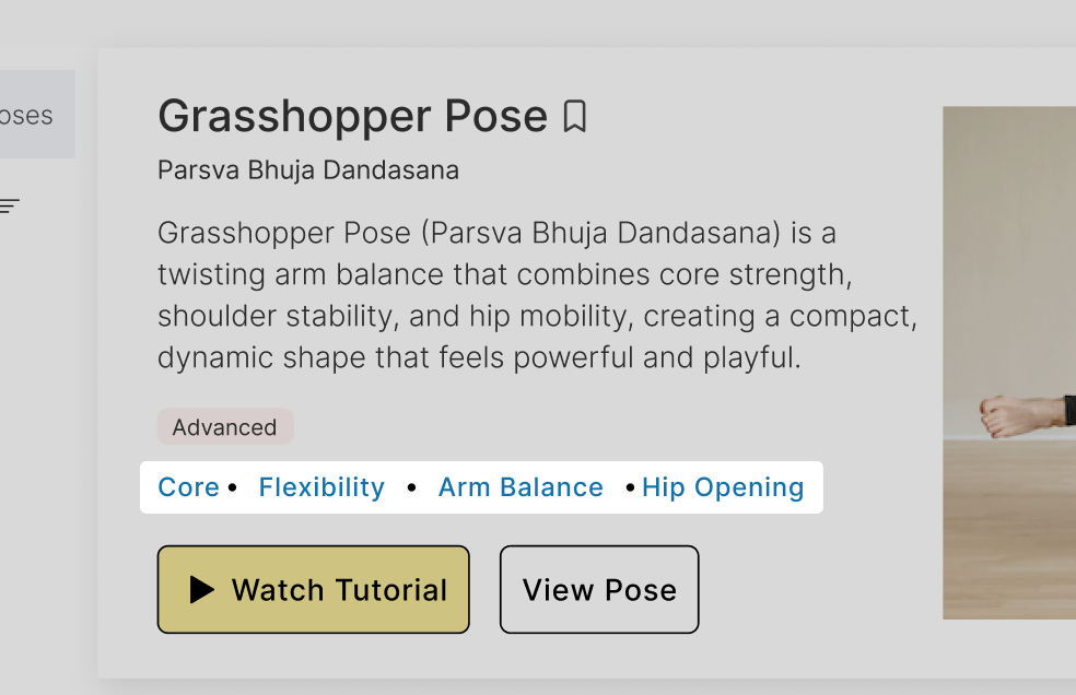 Wireframe showing clickable metadata