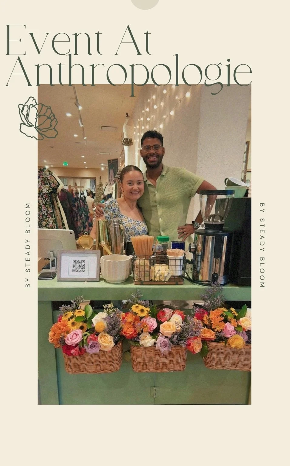 Steady Bloom at an event at Anthropologie in The Mall of San Juan