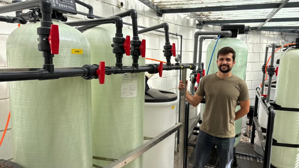 Modulo de adsorcion con columnas de resina
