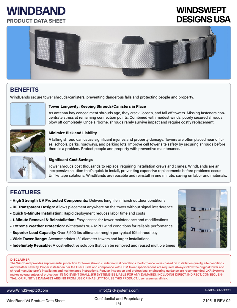 WindBand Product Data Sheet