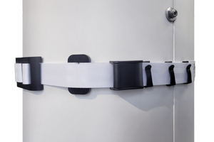 WindBand installed on a shroud, main buckle, cam buckle and strap keepers