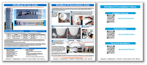 WindBand reinstallation placard and instructions