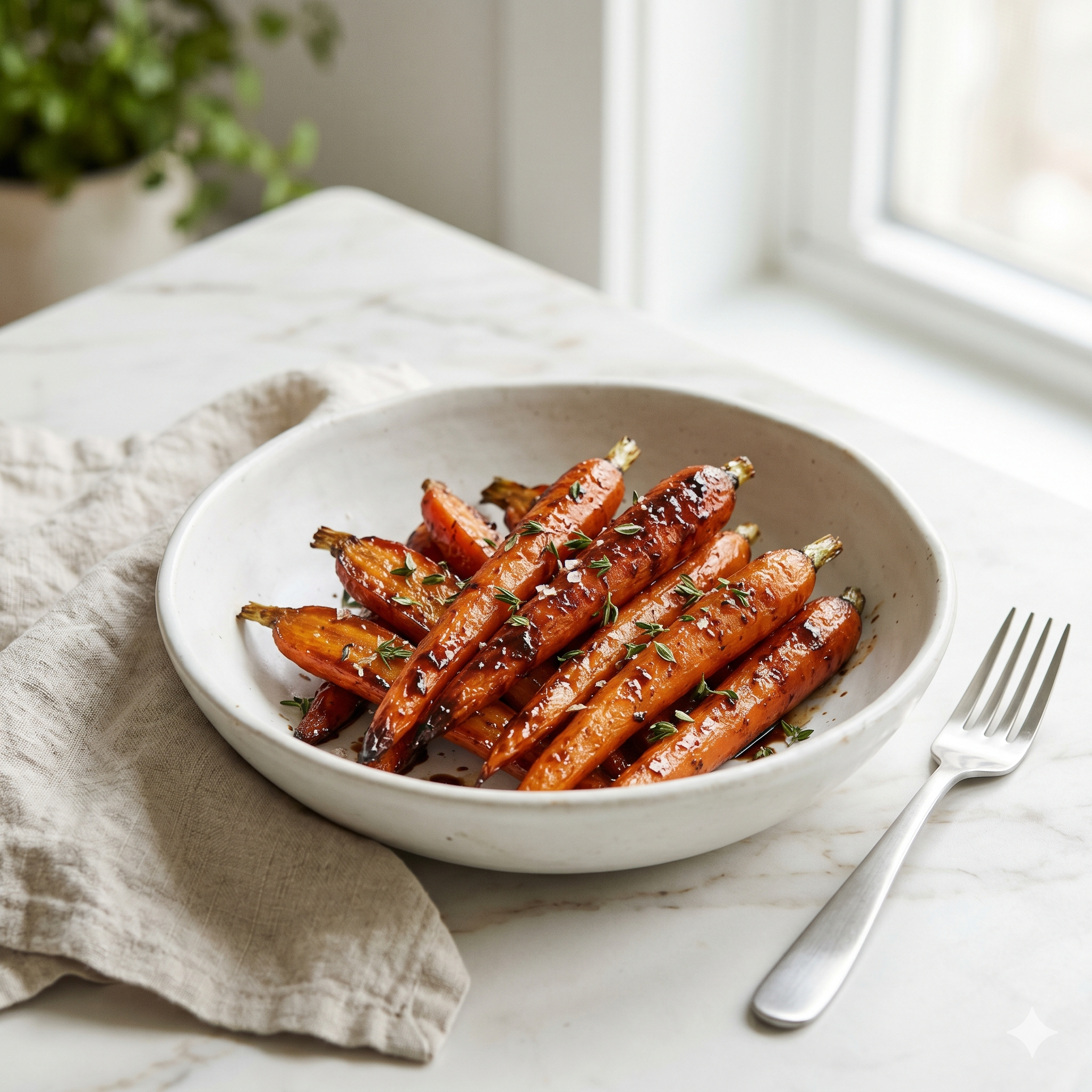 Glazed Balsamic Carrots