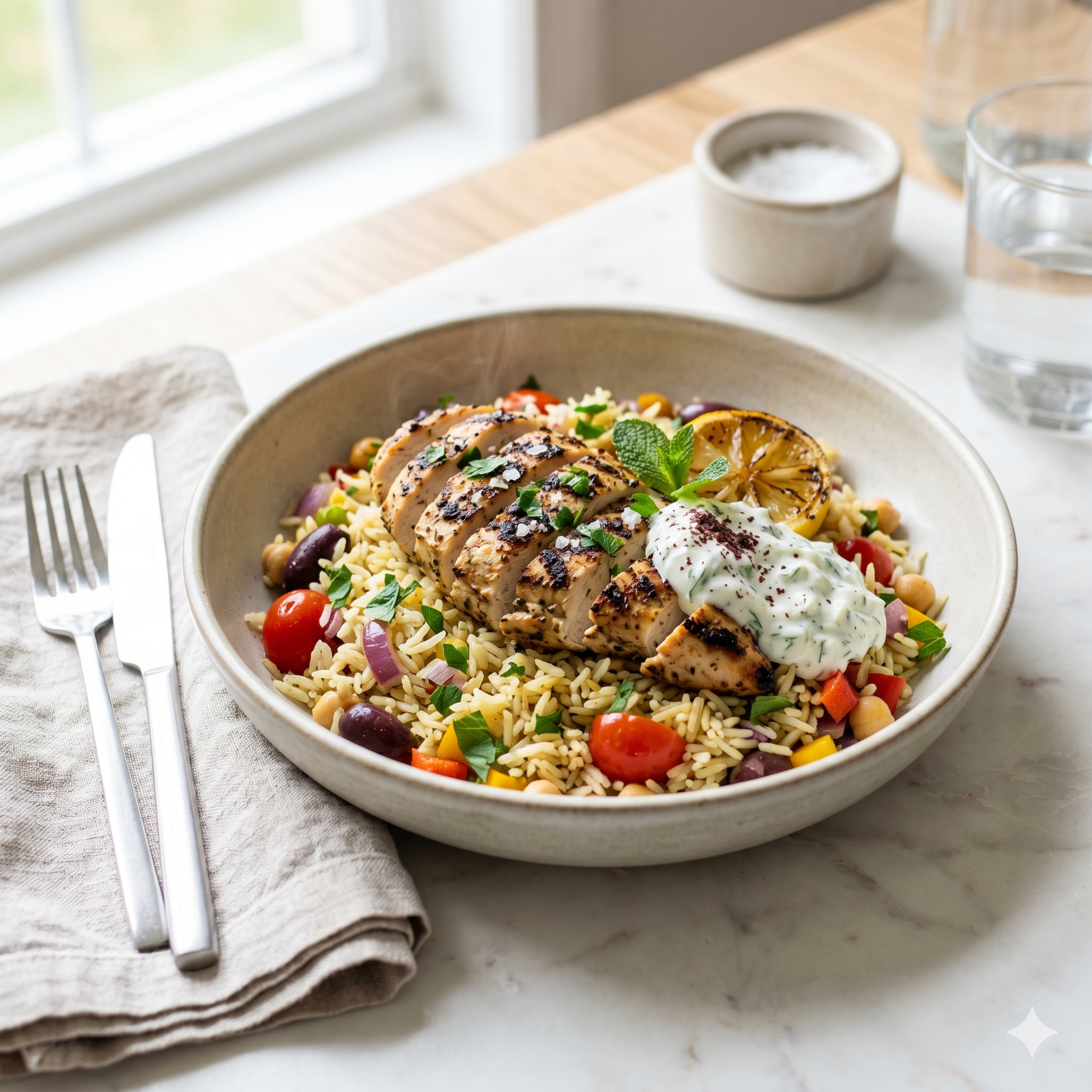 Mediterranean Chicken Rice