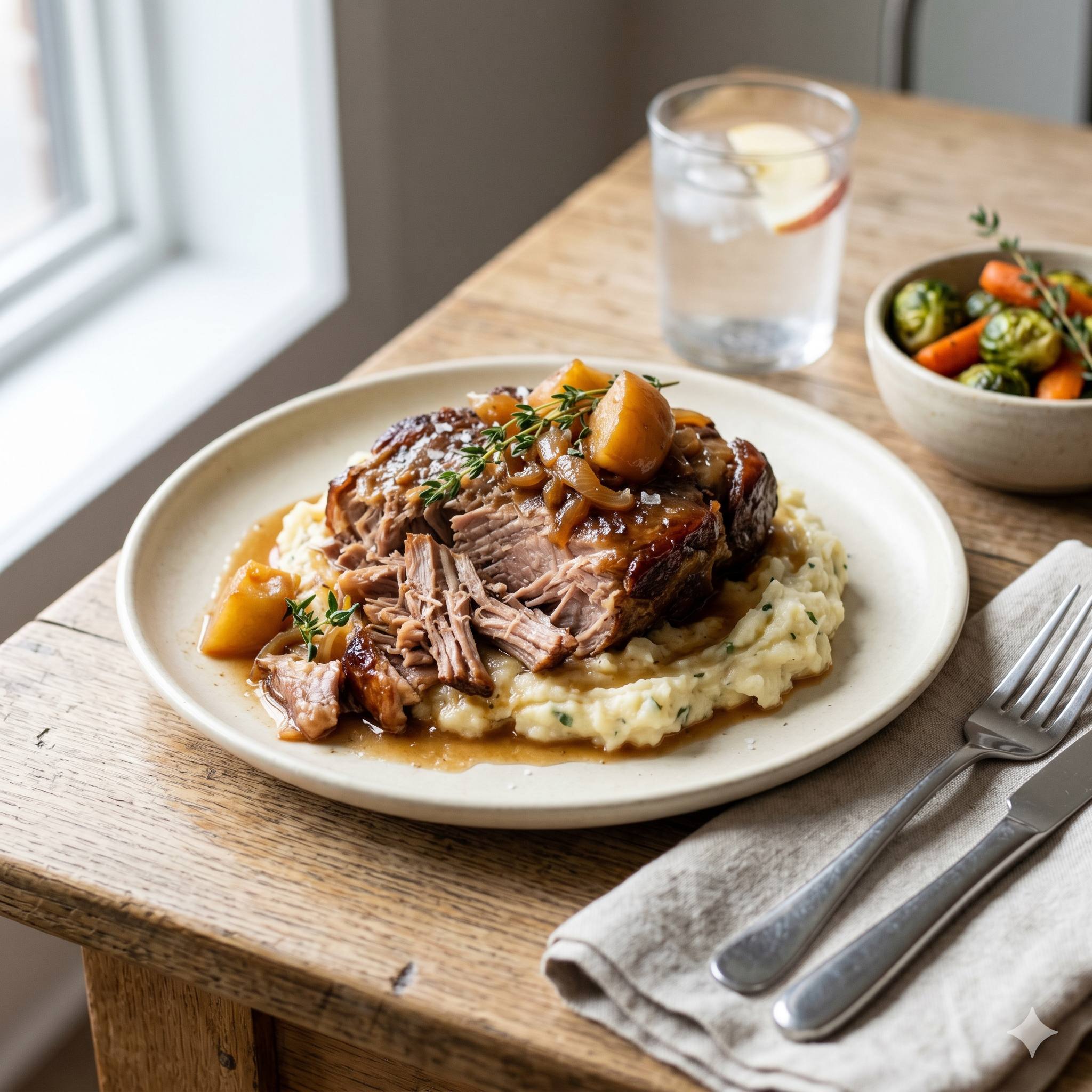 Apple Cider Braised Pork Shoulder