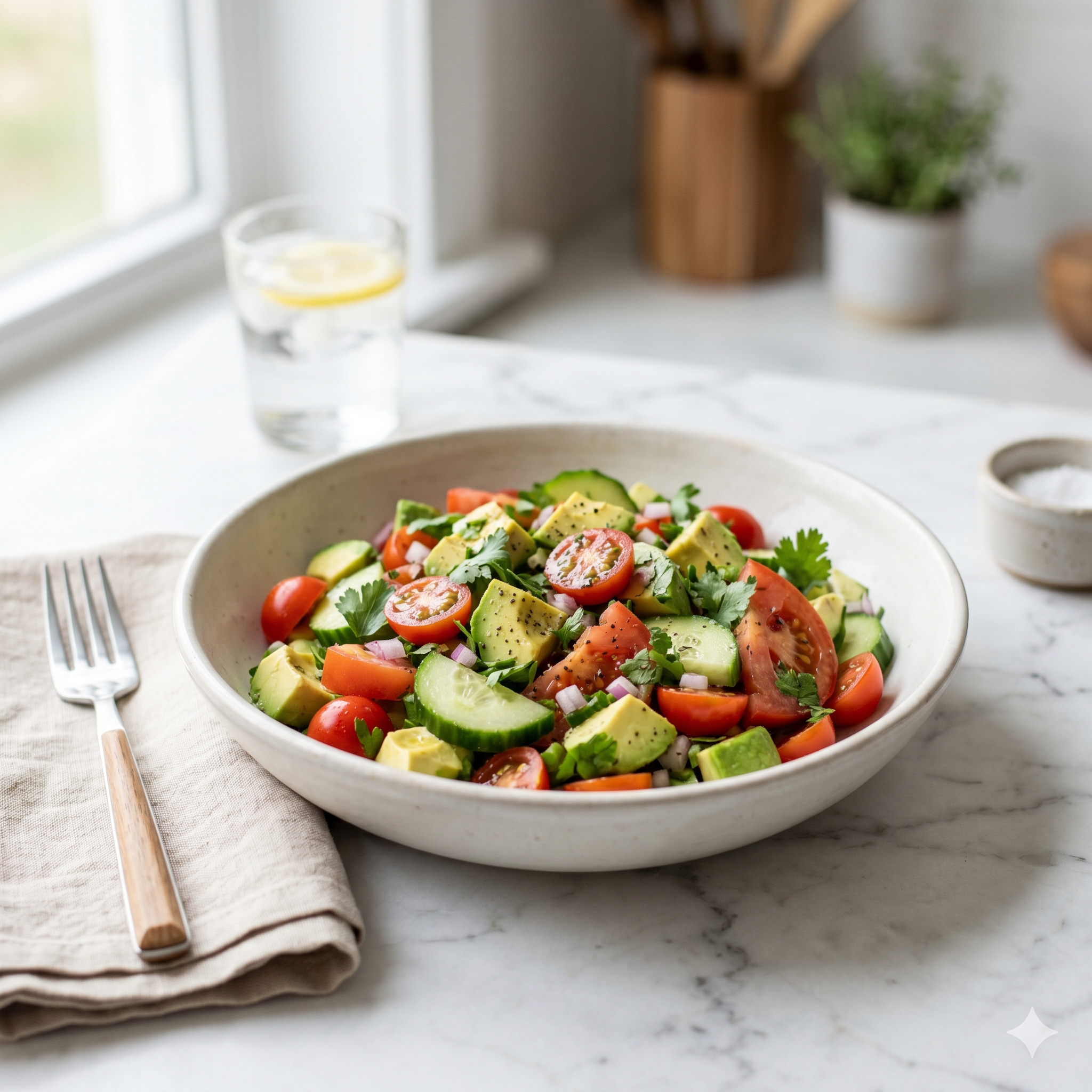 Avocado Cucumber Salad