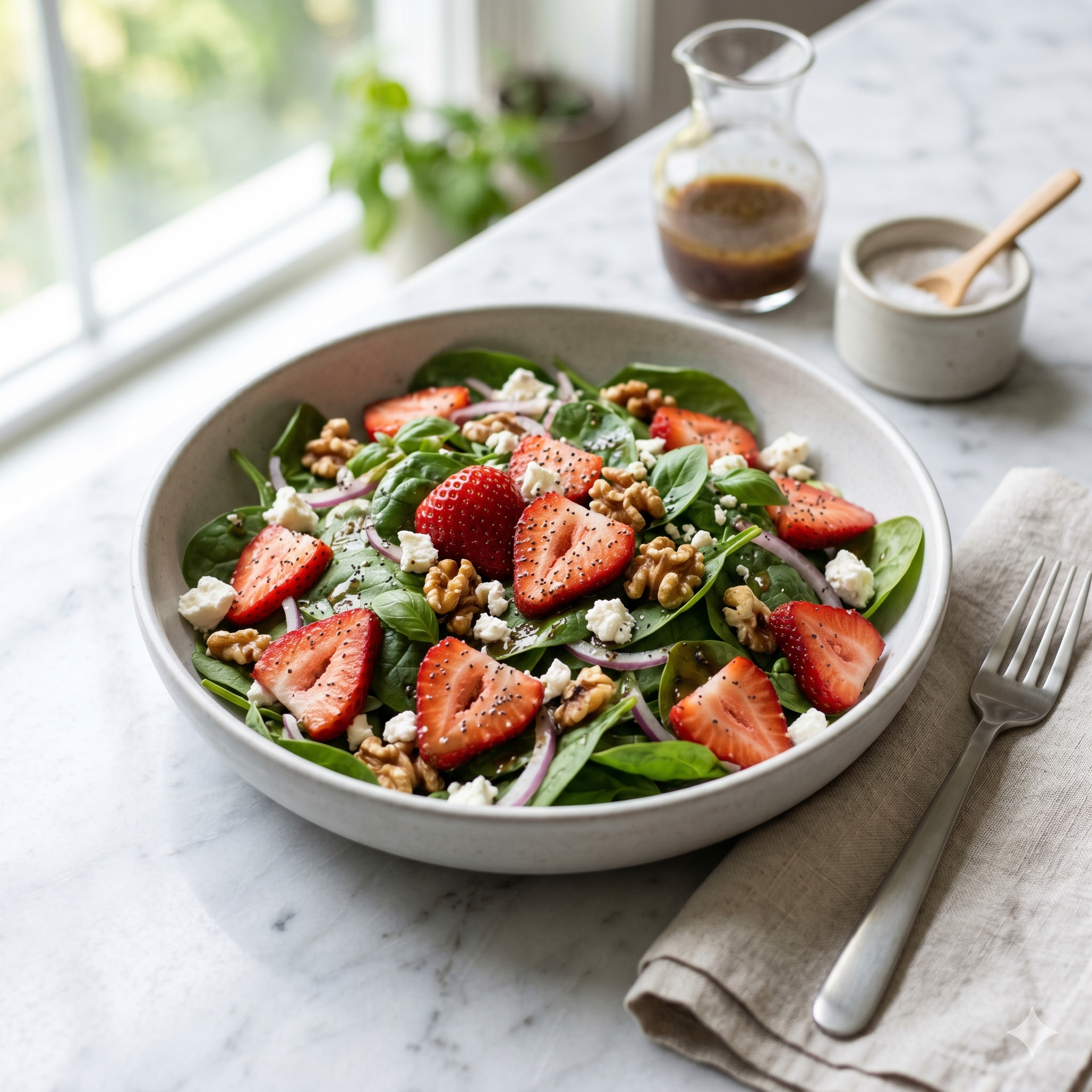 Strawberry Spinach Salad