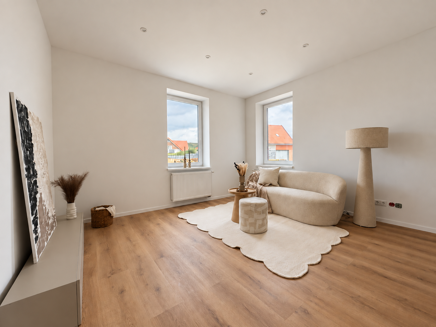 Wohnzimmer der Eigentumswohnung in Hilter