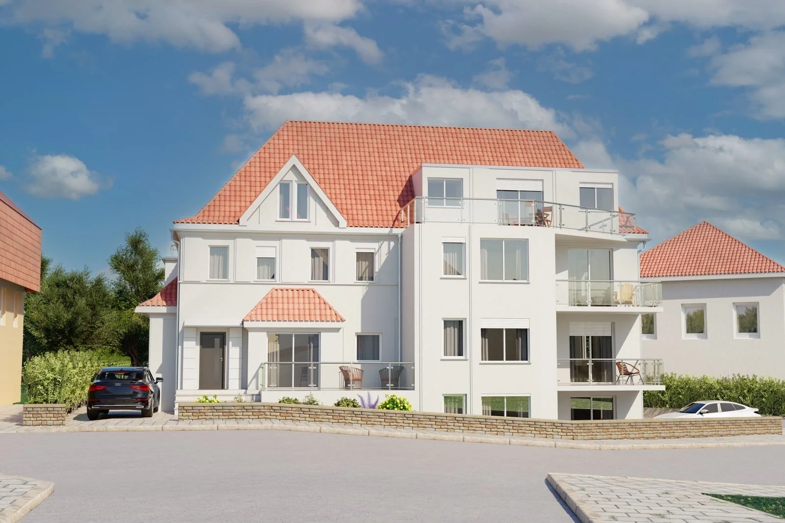 Visualisierung des Mehrfamilienhauses in Bad Salzuflen