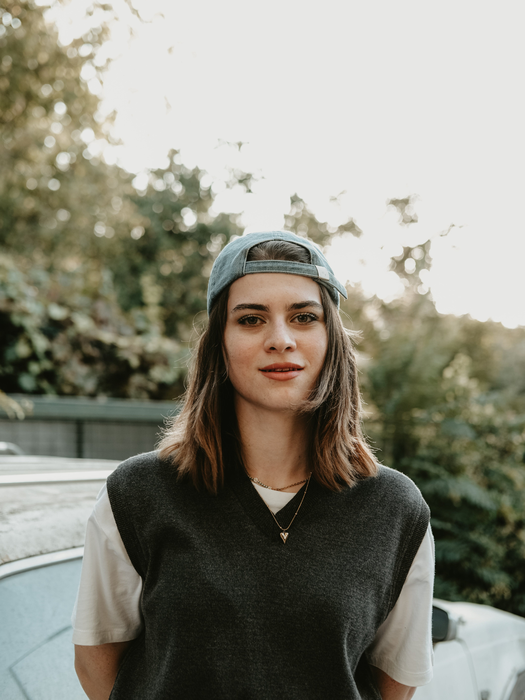 Person feeling calm and grounded