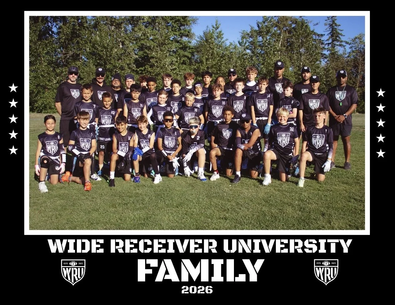 WRU athletes and families together at the stadium