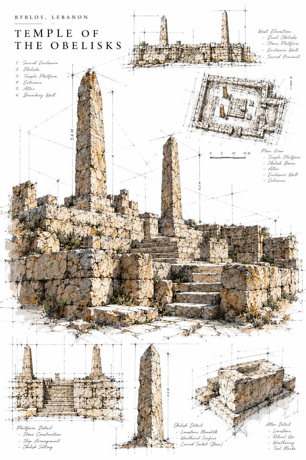 Ancient harbor and Temple of the Obelisks — Byblos, Lebanon