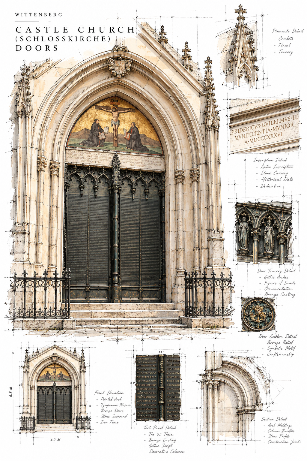 Castle Church (Schlosskirche) doors — Wittenberg