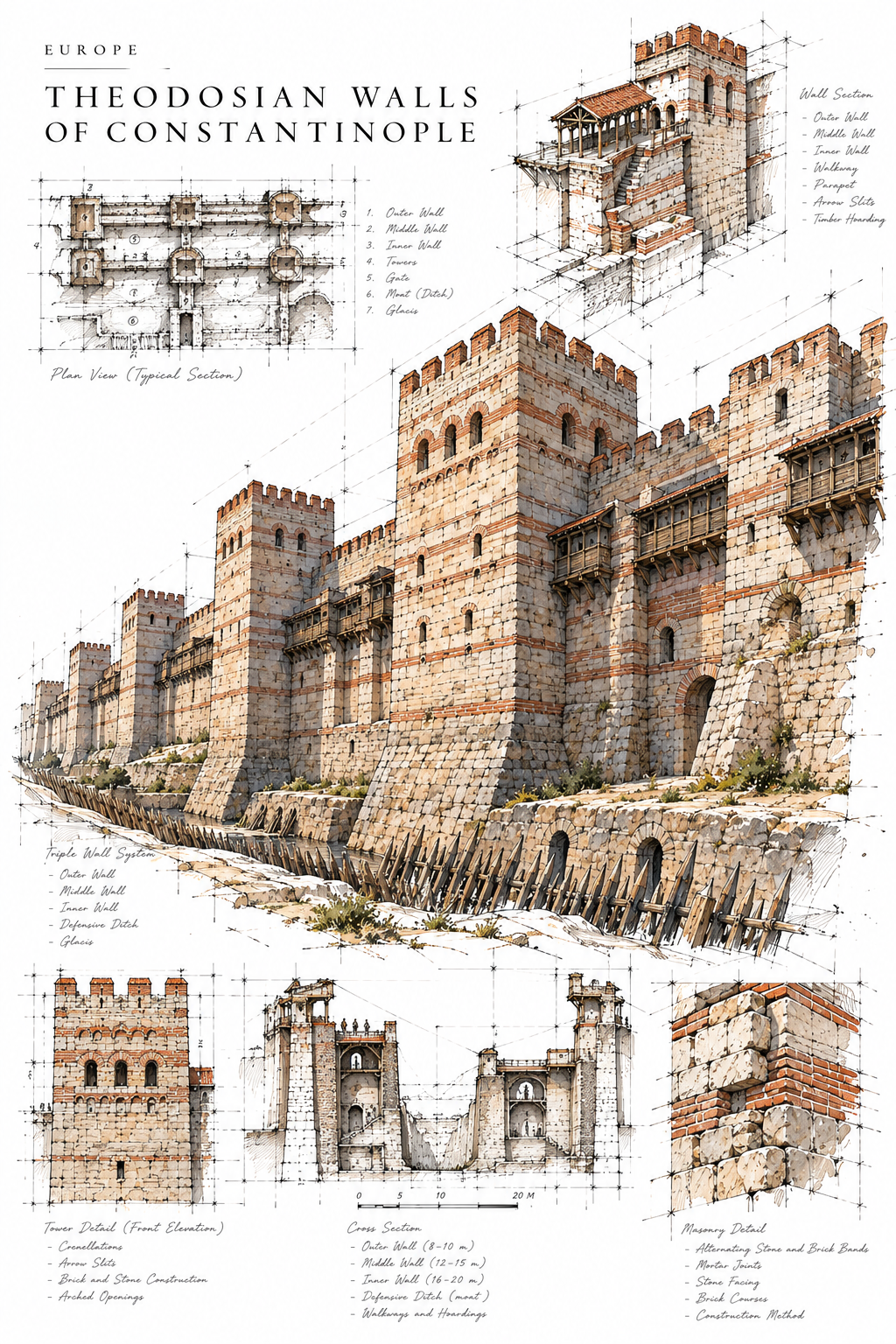 Theodosian Walls of Constantinople