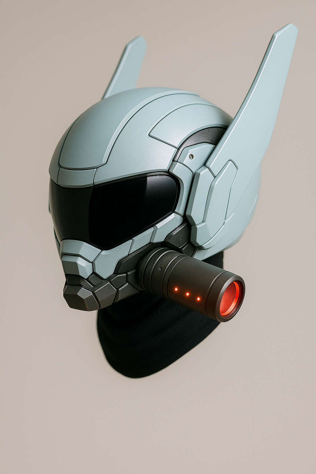 AHMx003 Warden avatar with tactical Gundam-style helmet