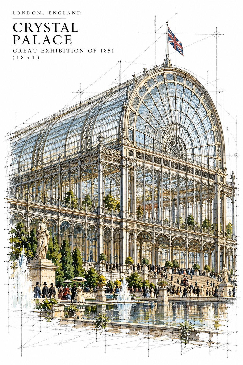 Crystal Palace, Great Exhibition of 1851 — London