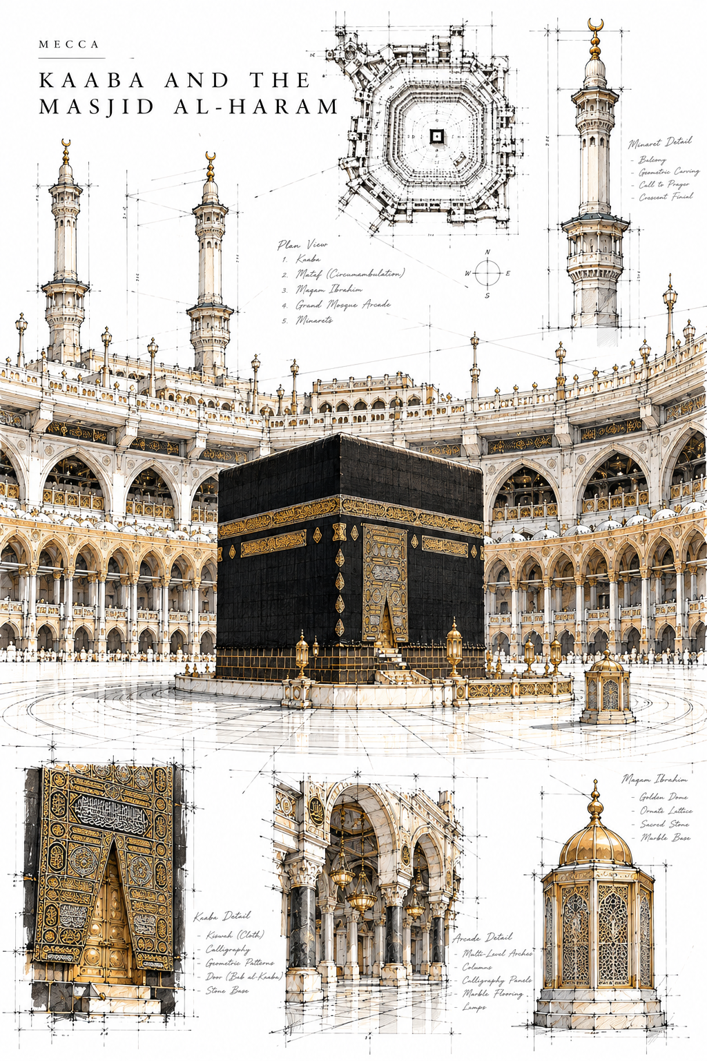 Kaaba and the Masjid al-Haram — Mecca