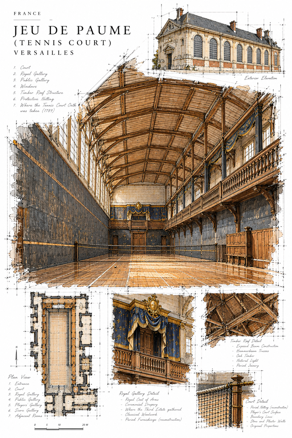 Jeu de Paume (Tennis Court) — Versailles