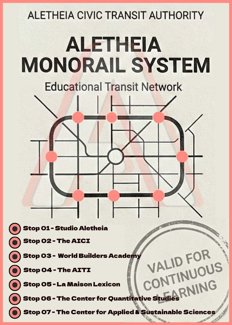 Studio Aletheia monorail ID card, front