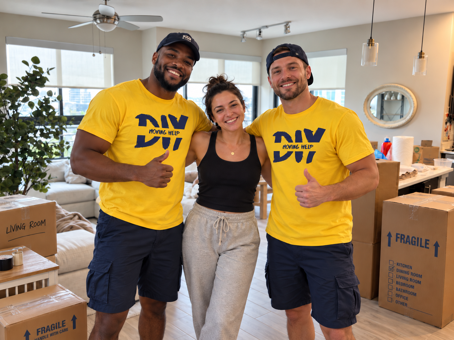 DIY Moving Help crew loading a truck in South Florida