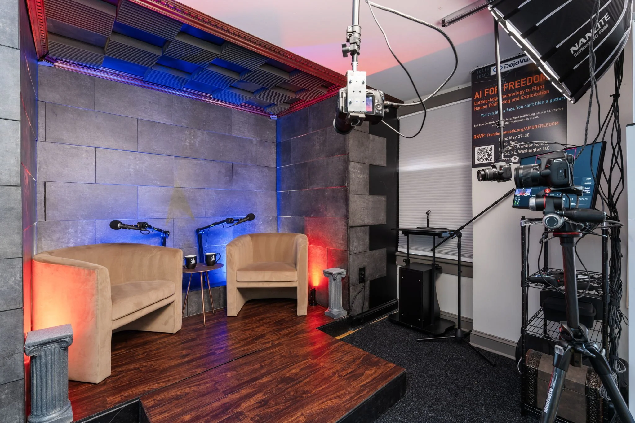 Moon Landing Podcast Studio