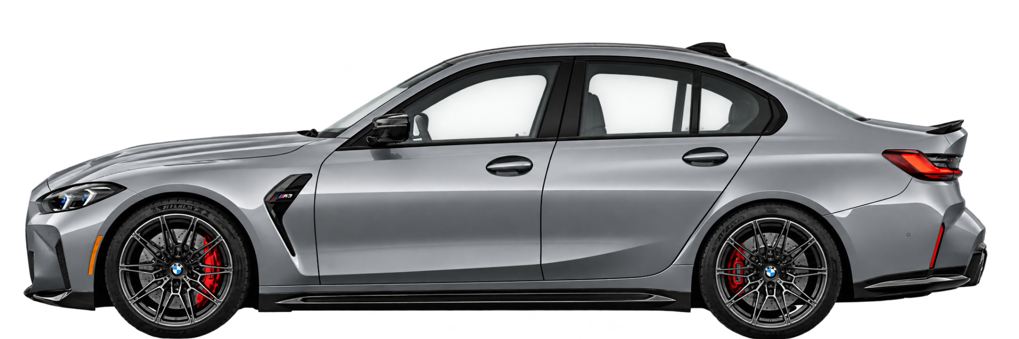 Original BMW M3 side profile without additional window tint