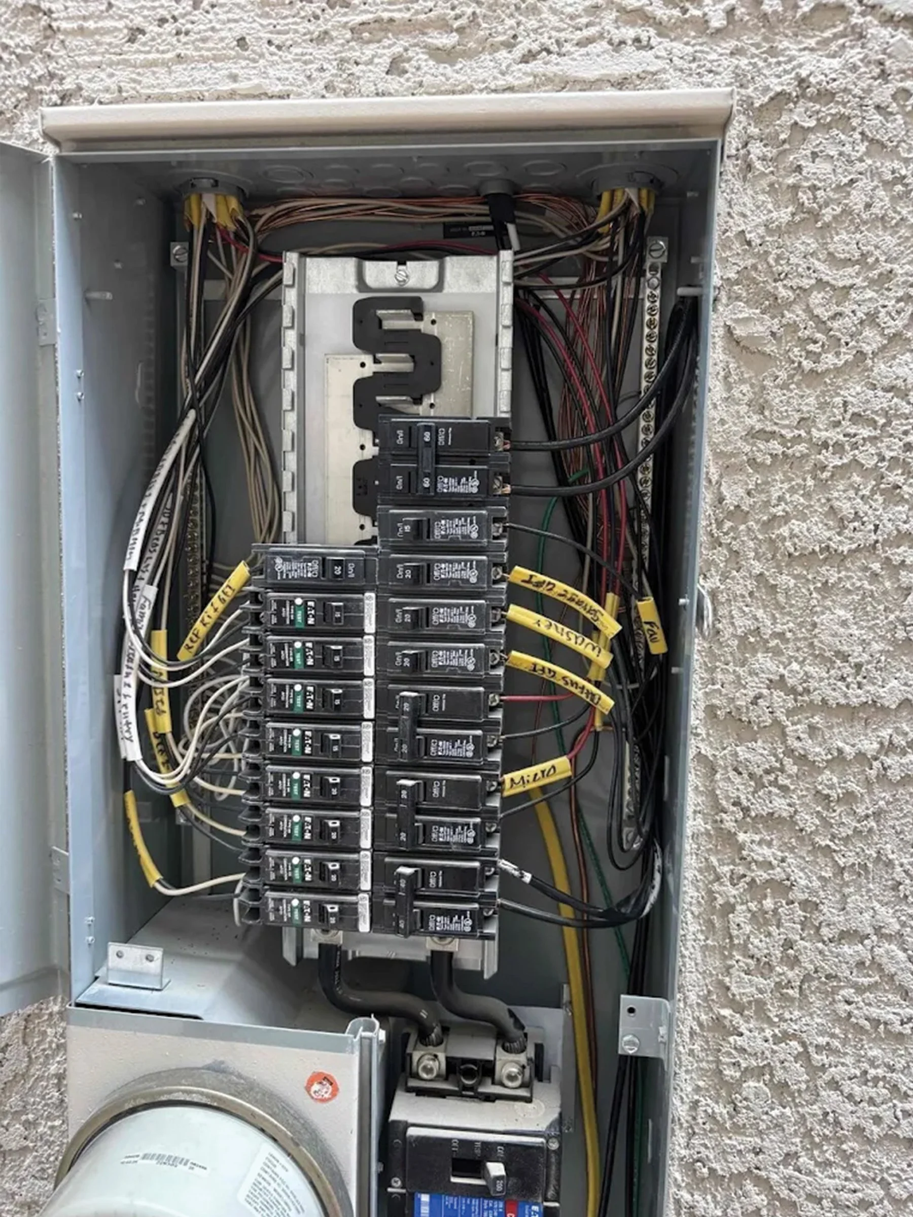 Commercial electrical panel 200-amp
