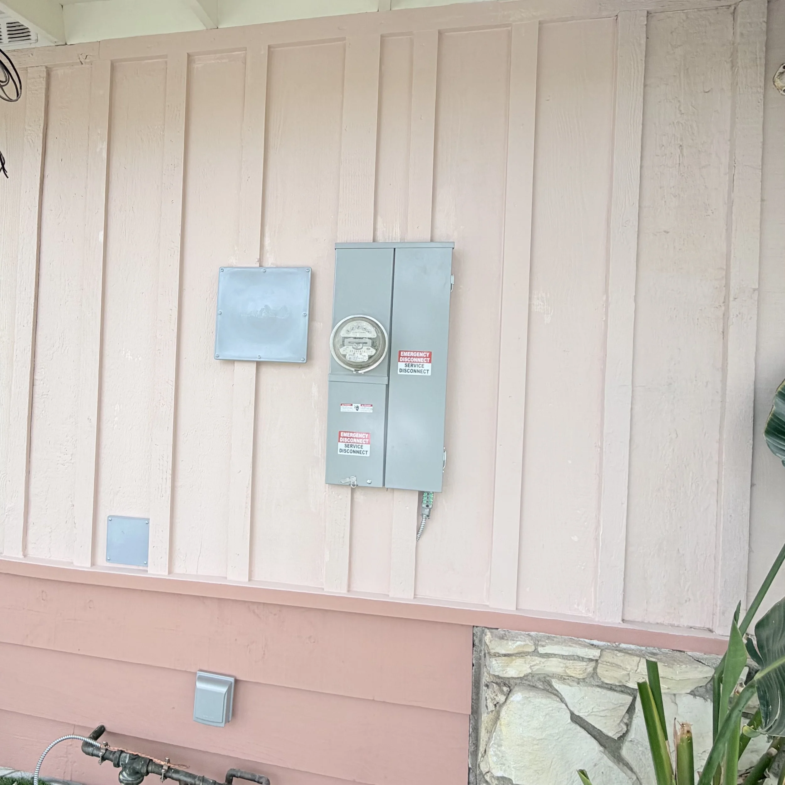New code-compliant 200A electrical panel after Encino fire zone upgrade