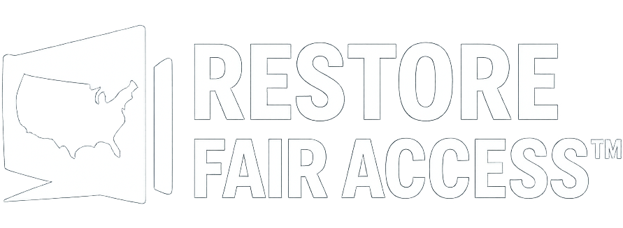Restore Fair Access Logo - White