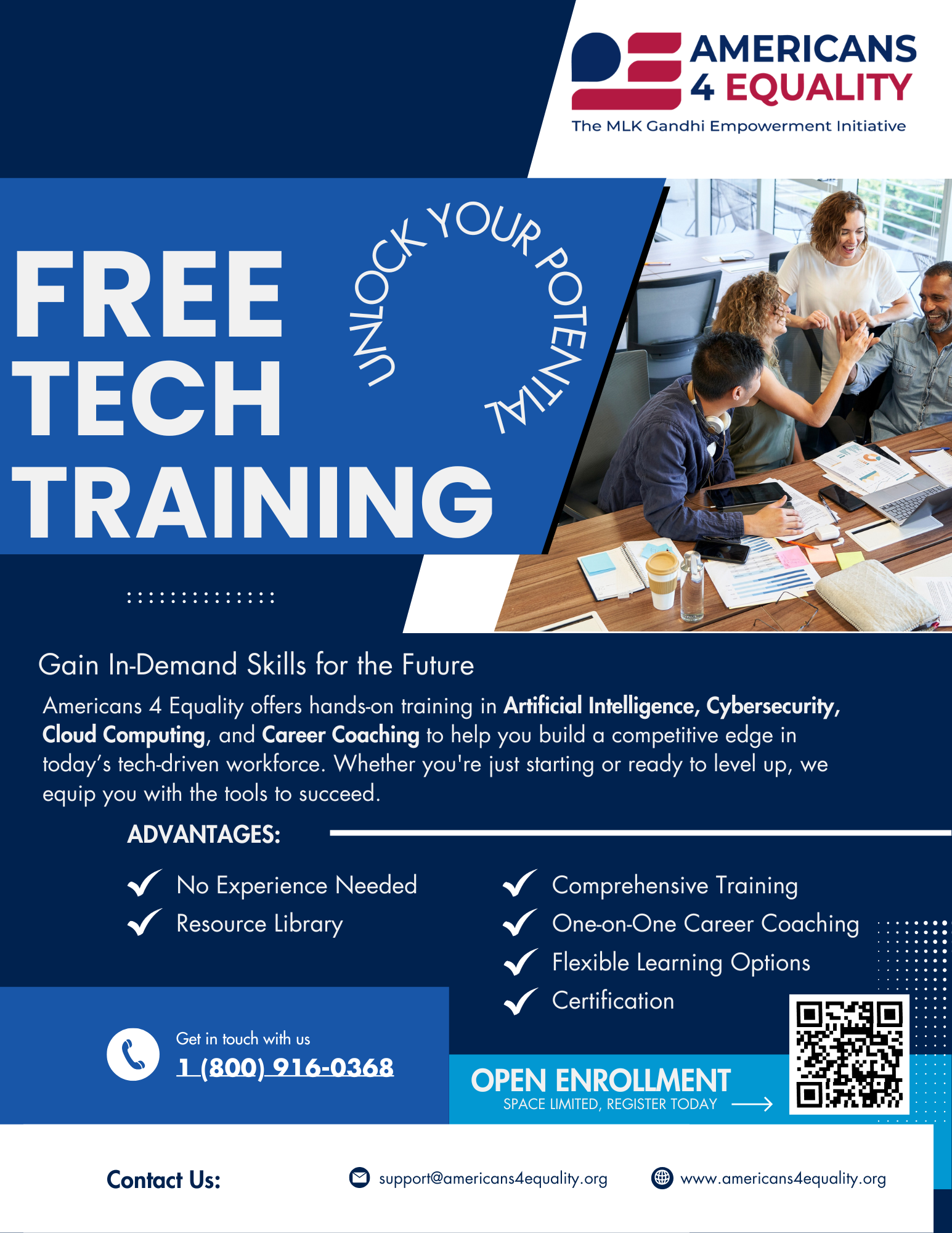 A4E Career Skills Accelerator Program Flyer