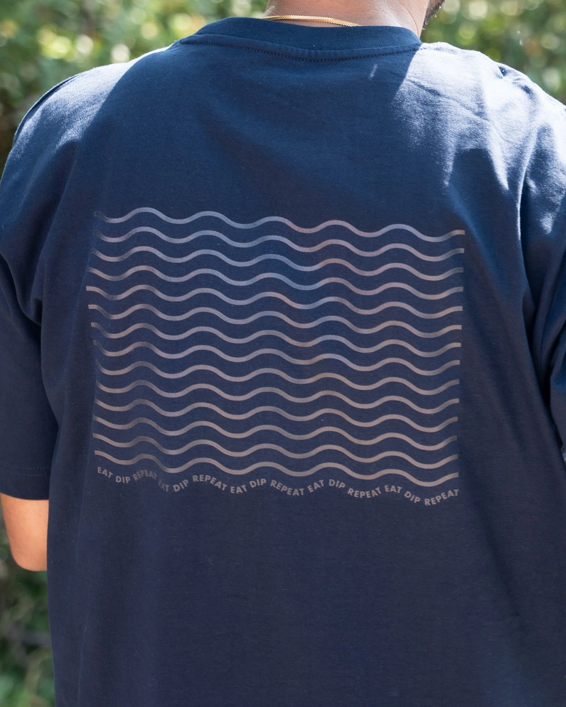Navy T-shirt back