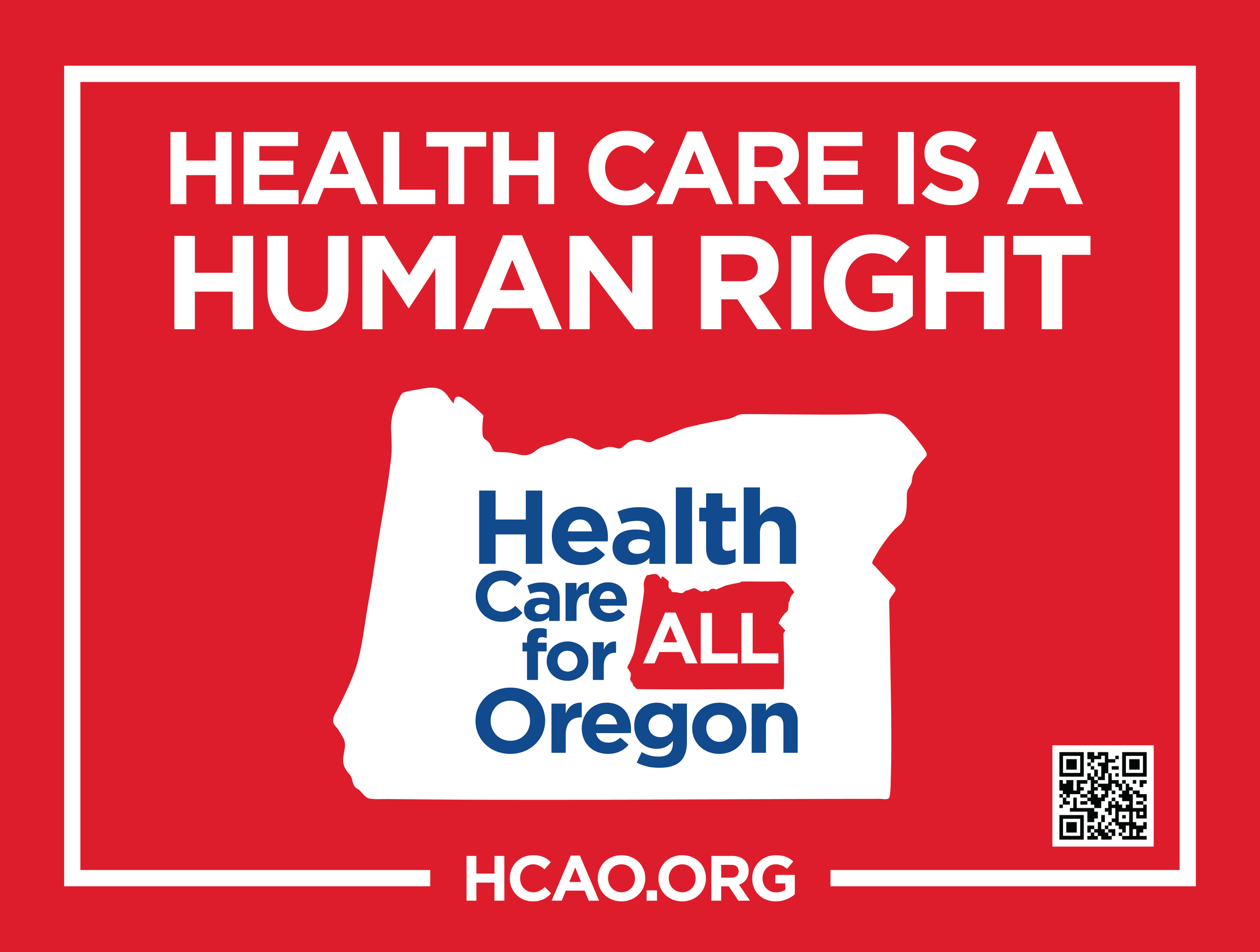 HCAO Yard Sign – Front