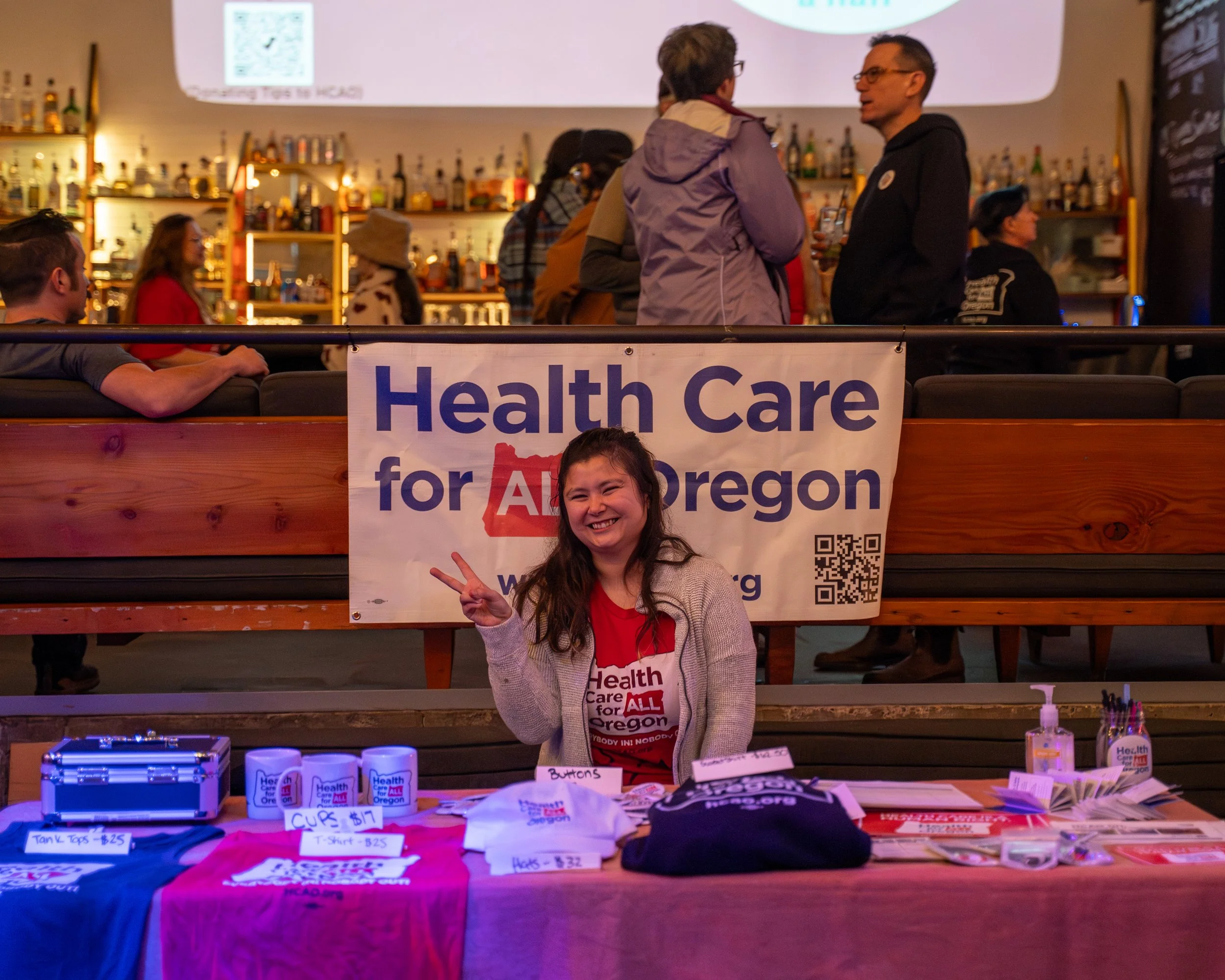 HCAO volunteer at community outreach event