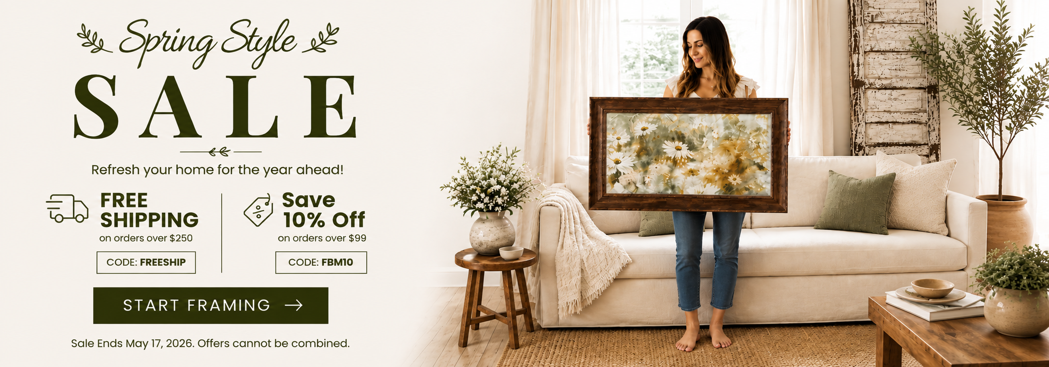 Frames by Mail Spring Style Sale banner