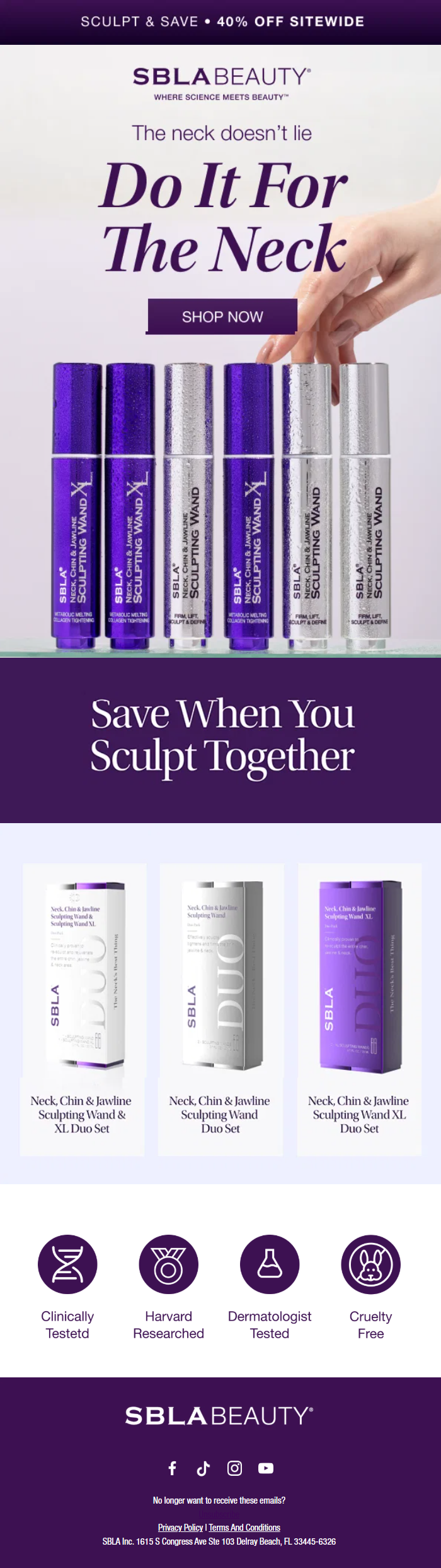 SBLA Beauty email design 3