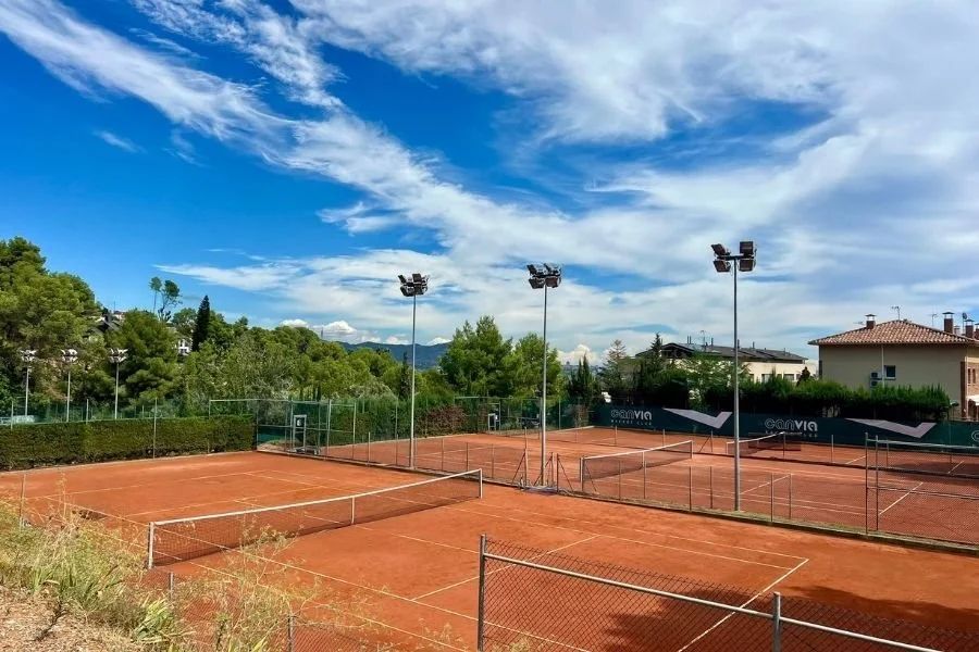 Tennis courts at Can Via Racket Club