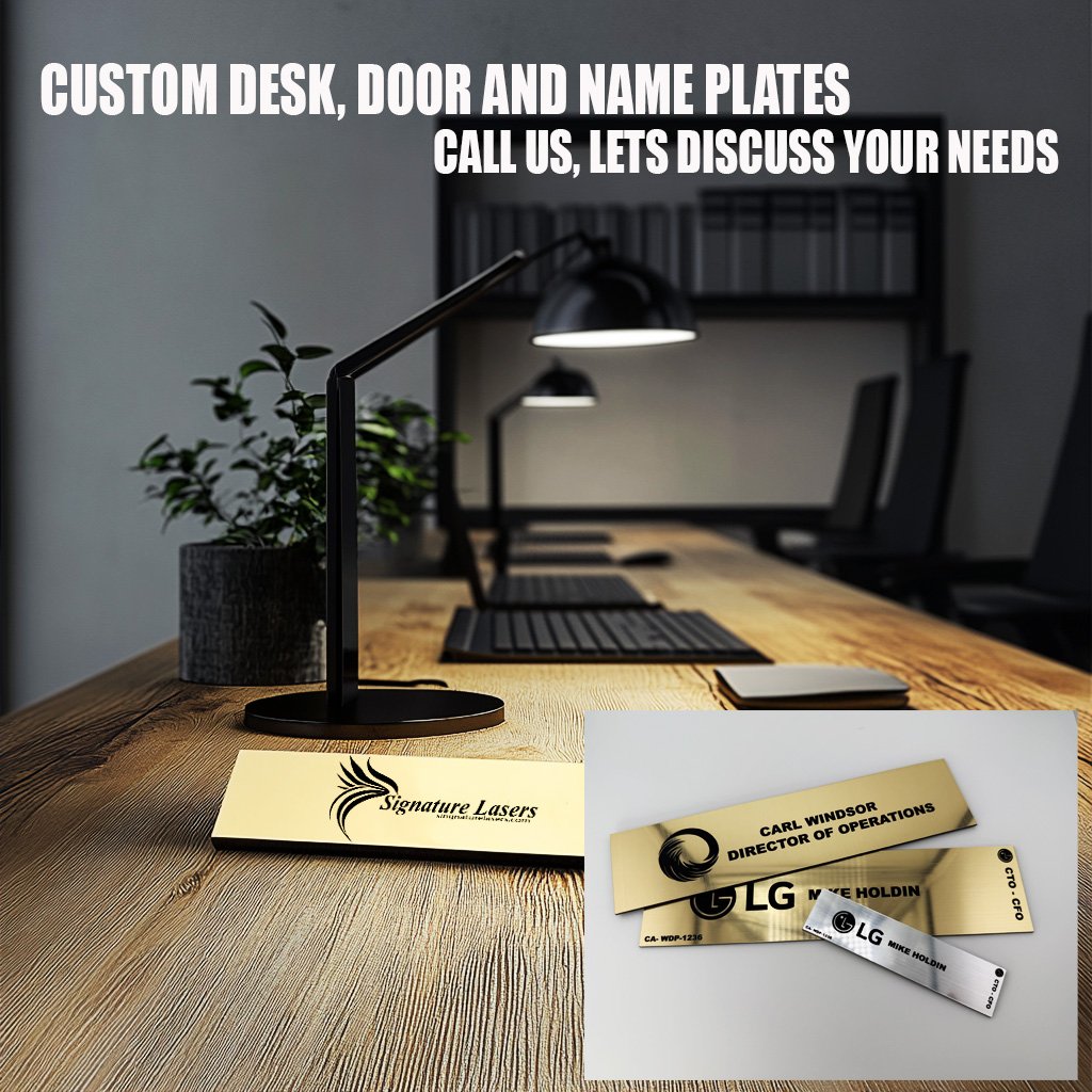 Branded name tags and keychains — Signature Lasers