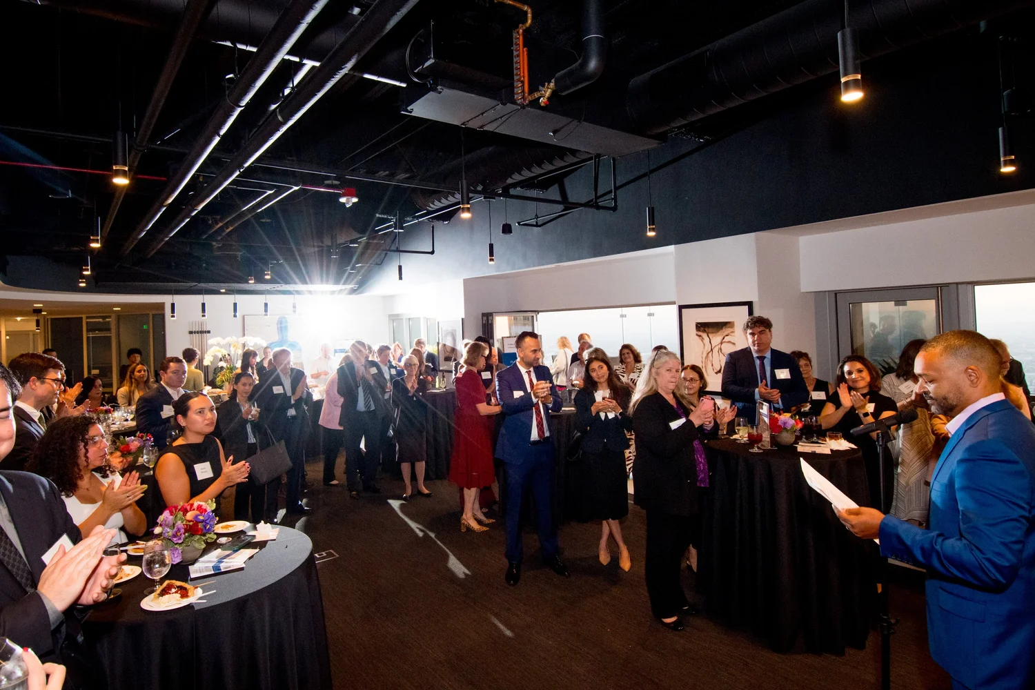 Guests gathered for the Domestic Violence Project’s 40th anniversary reception at Alston & Bird